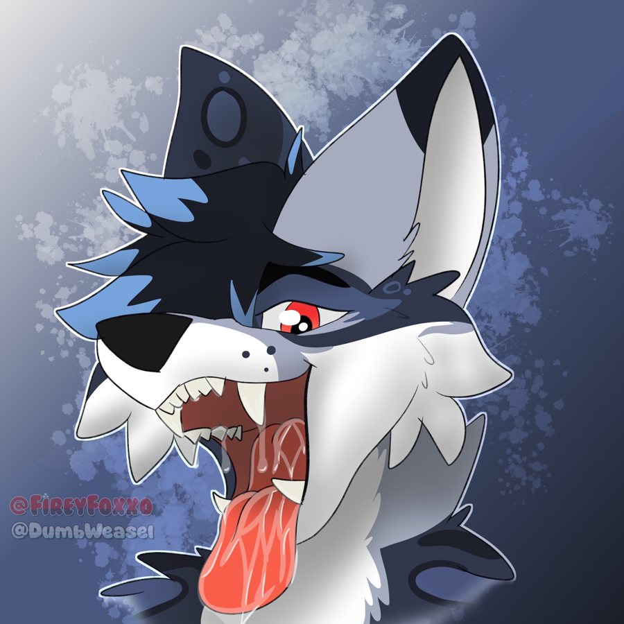 Open maw headshot with a long tongue